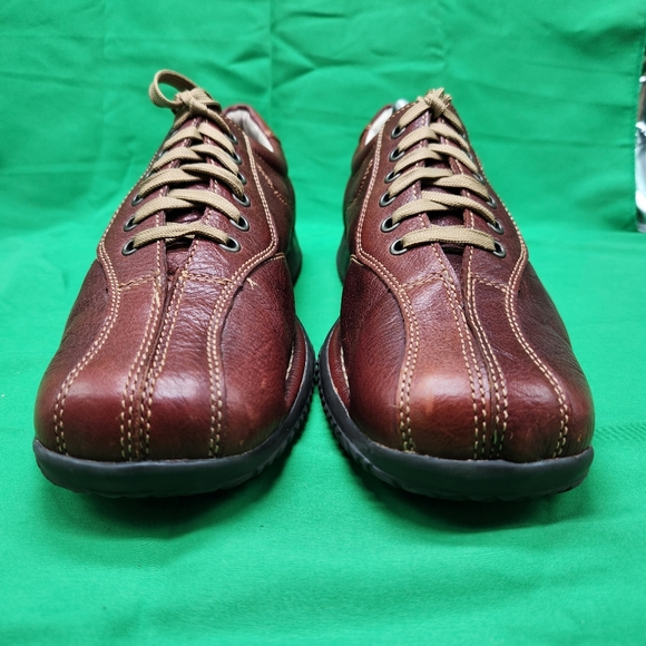 Geox Mens Size 43 US 10 Brown Lace Up Everyday Casual Stylish Comfort Shoes - Picture 3 of 14